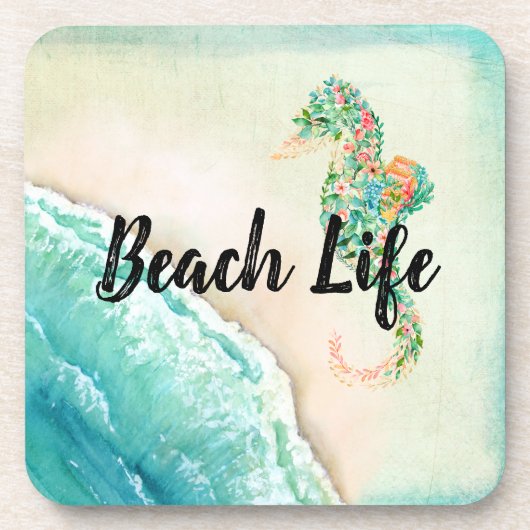 塩水ビーチライフシーホース コースター (正面)