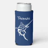 塩水メカジキ航海のクーラーボックス スリム缶クーラー (Seltzer正面)