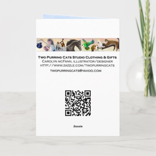 塩水リーフ水族館フィッシュクリスマスカード シーズンカード (裏面)