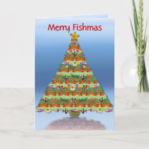 塩水リーフ水族館フィッシュクリスマスカード シーズンカード