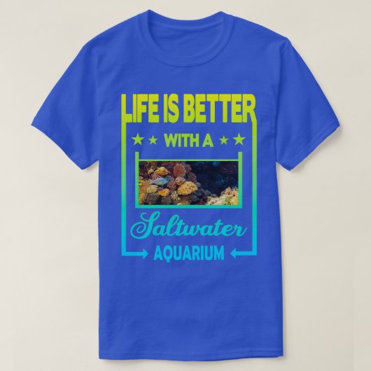 塩水族館の方が生活が良い2 Tシャツ (デザイン正面)