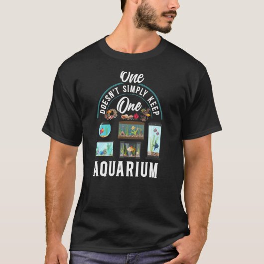 塩水族館Aquは単に一保つではない Tシャツ (正面)