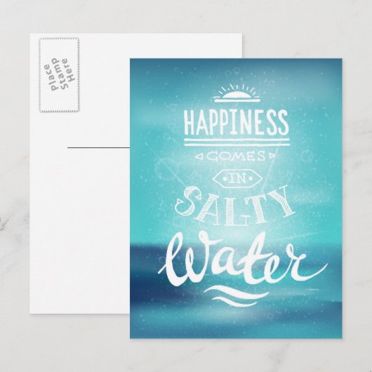 塩水来の幸せ ポストカード (正面/裏面)