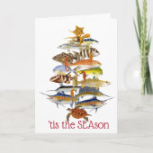 塩水魚のクリスマスカード シーズンカード (正面)