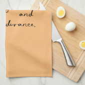 塩水魚釣り。 キッチンタオル (四つ折り)