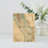 塩湿地と干潟地図 ポストカード (スタンド正面)