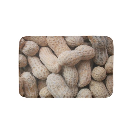 塩漬けにしたピーナッツが殻に入っている バスマット (正面)