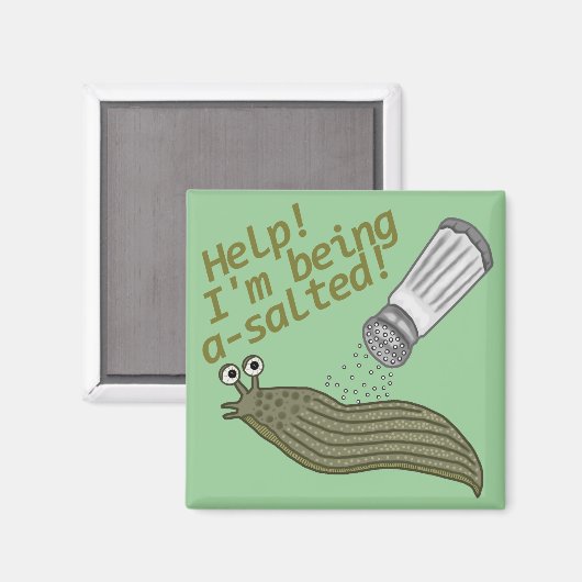 塩漬けのパンプンおもしろい動物のジョーク マグネット (正面/裏面)