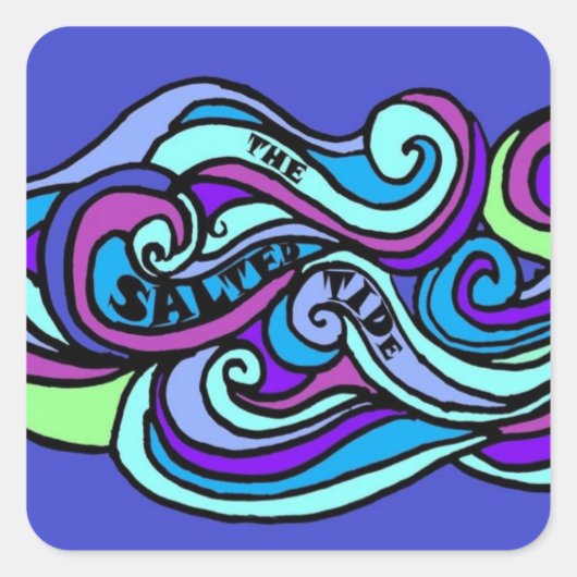 塩漬けステッカー スクエアシール (正面)