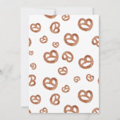 塩漬けソフトウォーターカラープレッツェルバースデーパーティー 招待状 (裏面)