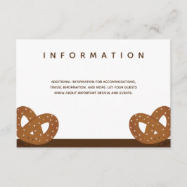 塩漬けプレ結婚ッツェルのホワイトブラウン情報 エンクロージャーカード