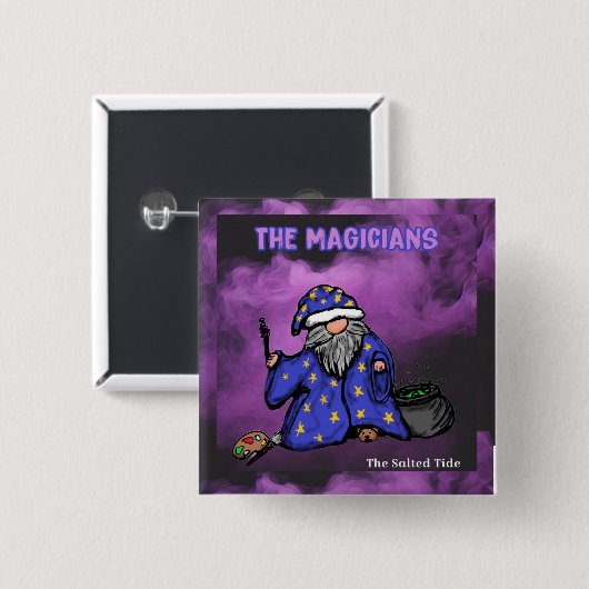 塩漬けマジシャンの成長ボタン 缶バッジ (正面&裏面)