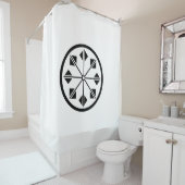 塩灘の車輪 シャワーカーテン (インサイチュ)