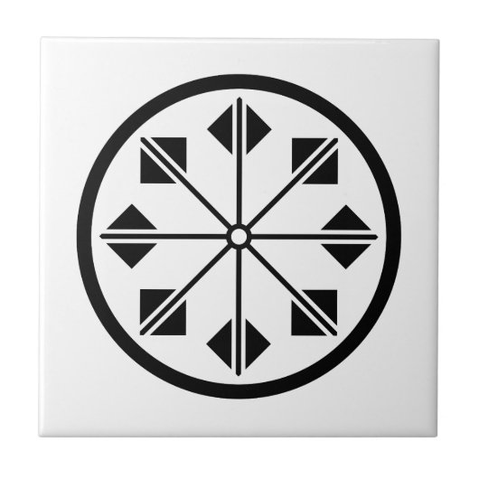 塩灘の車輪 タイル (正面)