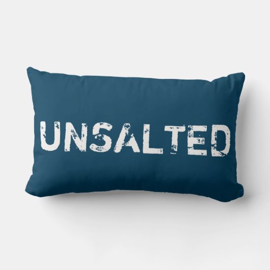 塩無し、鮫無し、心配の五大湖の枕無し ランバークッション (裏面)