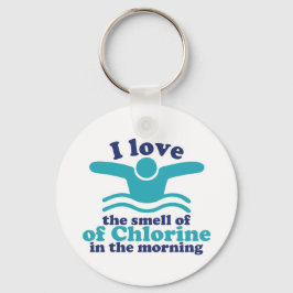 塩素おもしろい臭い水泳ユーモア好き キーホルダー