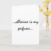 塩素は私の香水です カード (黄色い花)