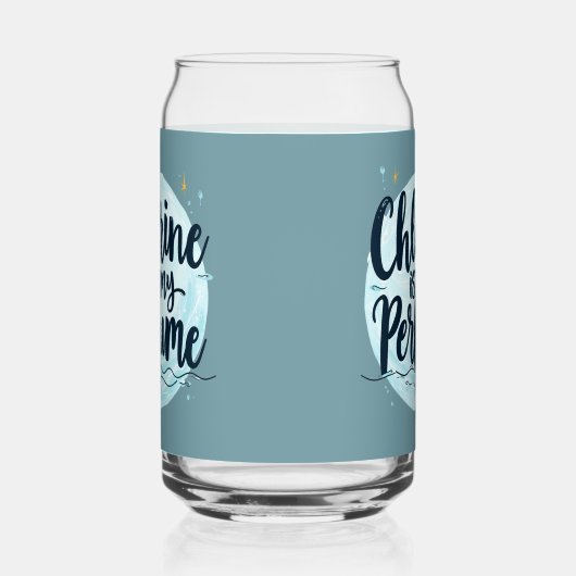 塩素は私の香水スイミングおもしろい引用文 ガラス缶 (右)