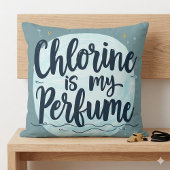 塩素は私の香水スイミングおもしろい引用文 クッション