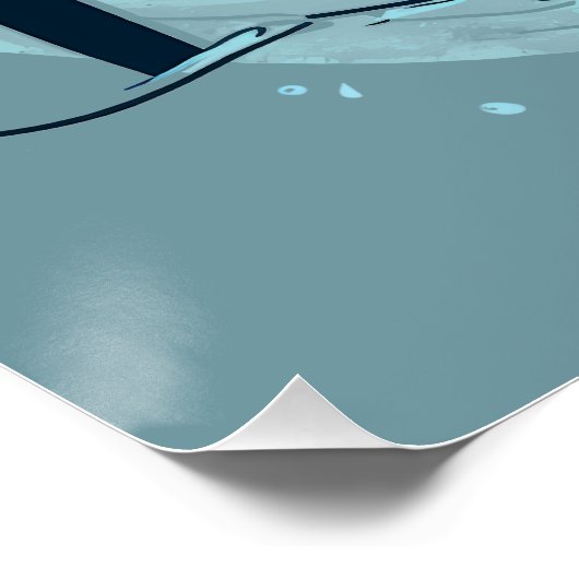 塩素は私の香水スイミングおもしろい引用文 ポスター (コーナー)