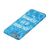 塩素は私の香水スイミングプールのタイポグラフィである Case-Mate iPhoneケース (底)