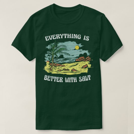 塩調理師グリルで美味しいBEA Tシャツ (デザイン正面)
