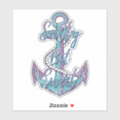 塩辛いが甘い航海のいかり シール (シート)