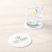 塩辛いカメ®コースター ラウンドペーパーコースター (インサイチュ)