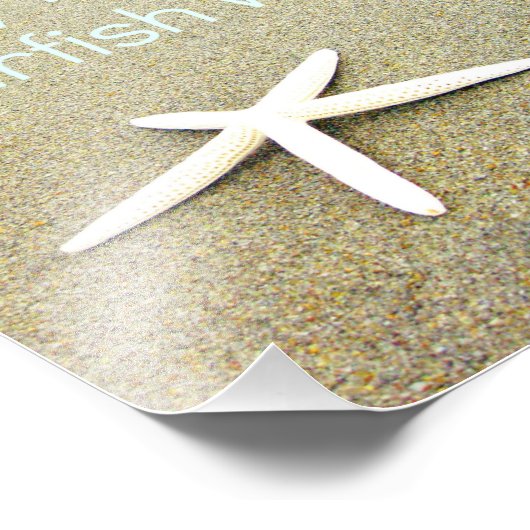 塩辛いキスとヒトデの願い フォトプリント            (角)