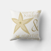 塩辛いキスのヒトデは枕を望みます クッション (裏面)