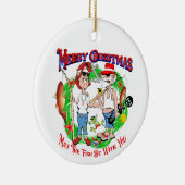 塩辛いクリスマス セラミックオーナメント (右)
