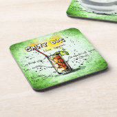 塩辛いドッグカクテルドリンクコースター コースター (左側)