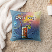 塩辛いドッグカクテル(12ドリンクレシピセットの#6) クッション (ブランケット)