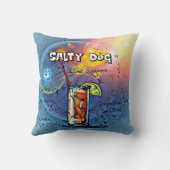 塩辛いドッグカクテル(12ドリンクレシピセットの#6) クッション (裏面)