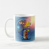 塩辛いドッグカクテル(12ドリンクレシピセットの#6) コーヒーマグカップ (左)