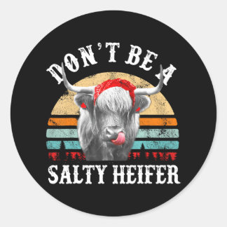 塩辛いハイファーかわいい高地の牛の恋人にならないこと ラウンドシール