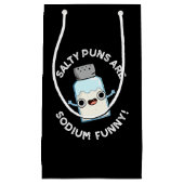 塩辛いパンはソジウおもしろいム塩プリン黒いBG スモールペーパーバッグ (正面)