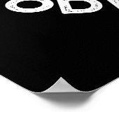 塩辛いパンはソジウおもしろいム塩プリン黒いBG ポスター (角)