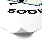 塩辛いパンはナトリウおもしろいムおもしろい化学パン ポスター (角)