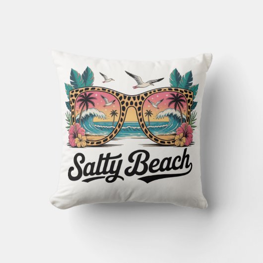 塩辛いビーチグラス クッション (正面)