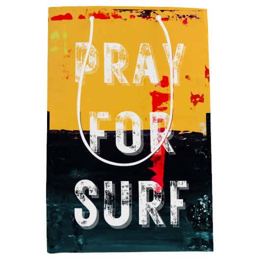 塩辛いビーチ感のある抱き枕 ミディアムペーパーバッグ (正面)