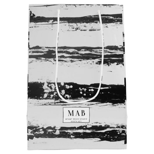 塩辛いビーチ感のある抱き枕 ミディアムペーパーバッグ (裏面)