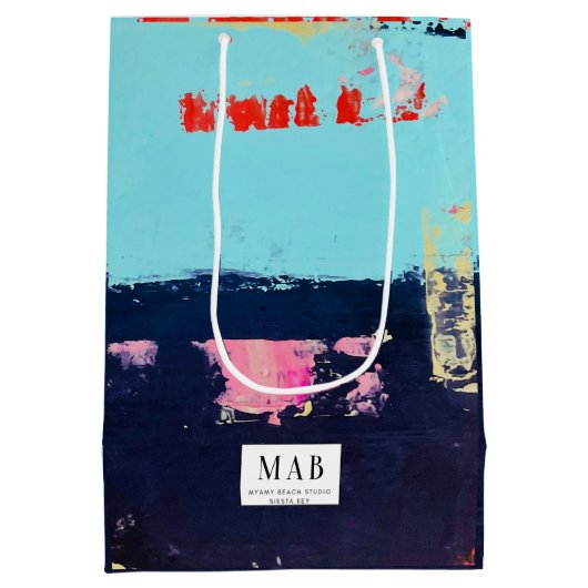 塩辛いビーチ感のある抱き枕 ミディアムペーパーバッグ (裏面)