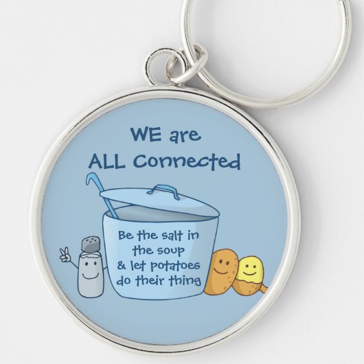 塩辛いポテトスープキーチェーン キーホルダー (正面)