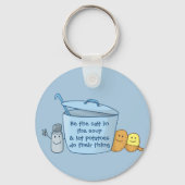 塩辛いポテトスープキーチェーン キーホルダー (正面)