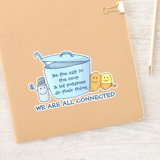 塩辛いポテトスープ シール (ノートブック)