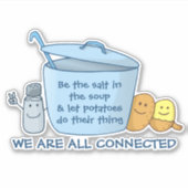 塩辛いポテトスープ シール (正面)