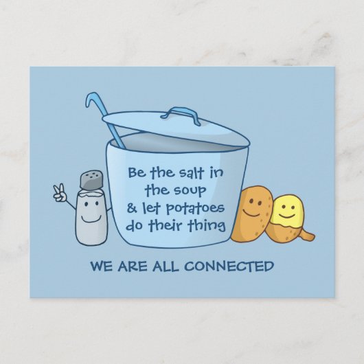 塩辛いポテトスープ ポストカード (正面)