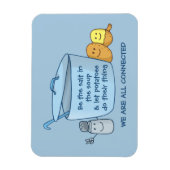 塩辛いポテトスープ マグネット (縦)