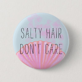 塩辛い毛は-人魚を気にしません 缶バッジ